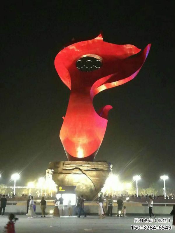 火炬雕塑承接，鍛造工藝，不銹鋼火炬雕塑訂做