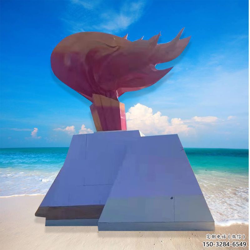 火炬雕塑通用，街景小品，不銹鋼火炬雕塑制造