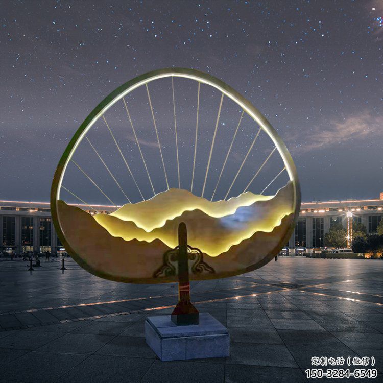 假山燈光雕塑，標識雕塑，假山雕塑生產(chǎn)廠家