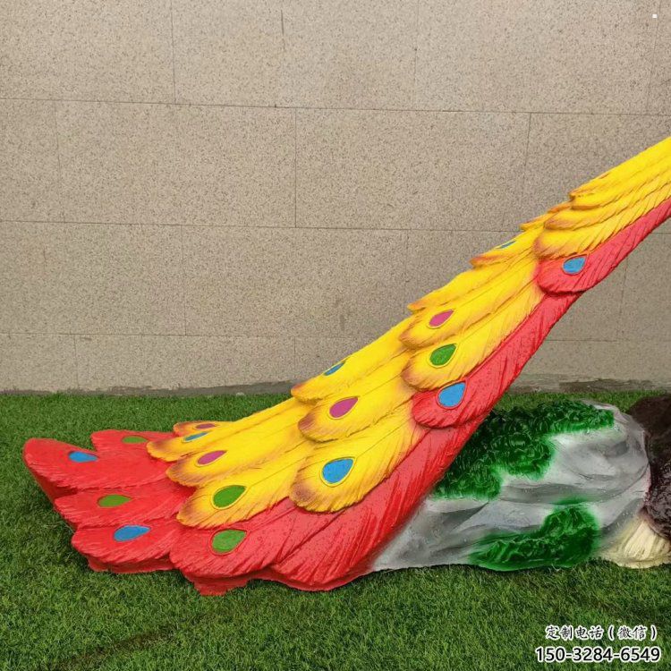 園林孔雀雕塑承接，公園雕塑，仿真孔雀雕塑定制