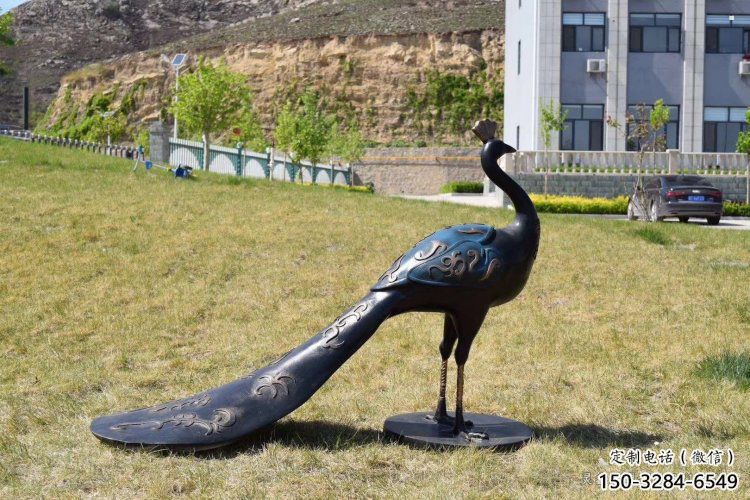 孔雀雕塑優選，陸地擺件，景觀銅孔雀雕塑制作廠家