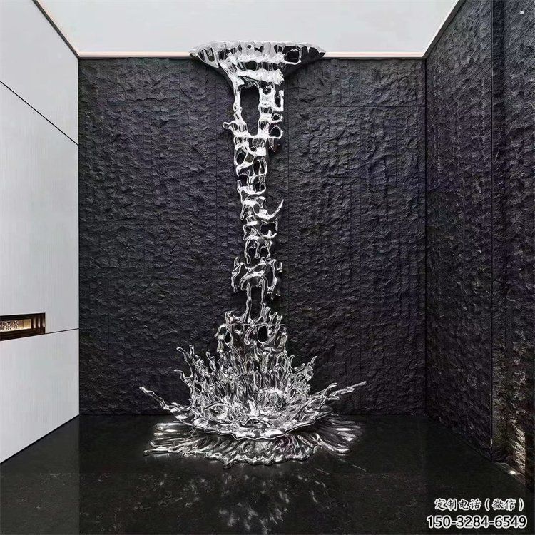 浪花雕塑優價，鋼管組合，鏡面浪花雕塑異型