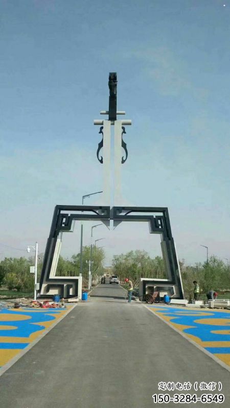 馬頭琴雕塑精選，室外軟裝，不銹鋼馬頭琴雕塑廠家