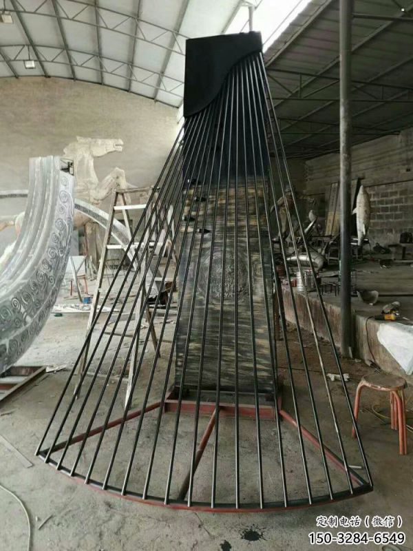 馬頭琴雕塑預定，露天雕塑，不銹鋼馬頭琴雕塑制作