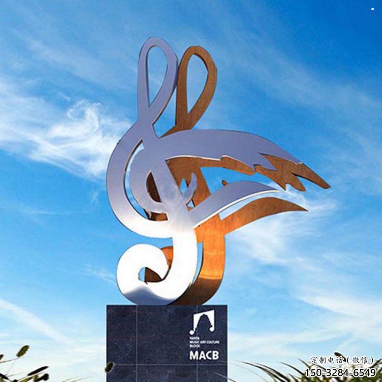 提琴雕塑觀賞型，小區雕塑，不銹鋼提琴雕塑優價