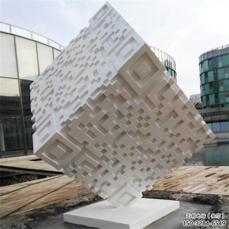 雕塑優選，美陳雕塑，不銹鋼方塊雕塑廠家精品