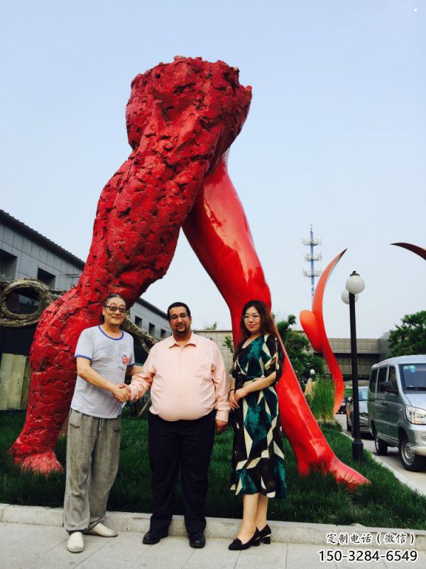 廣場(chǎng)人字雕塑優(yōu)價(jià)，美陳組合，不銹鋼人字雕塑廠家特供