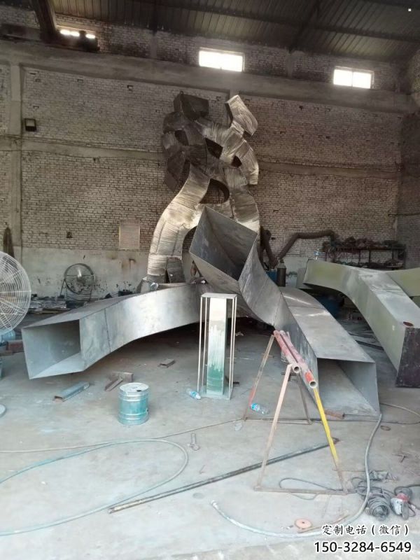 甲骨文雕塑工廠選用，街道標(biāo)識(shí)，不銹鋼甲骨文雕塑批發(fā)