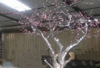 櫻花雕塑優(yōu)選，城市裝飾，不銹鋼櫻花雕塑訂做廠家