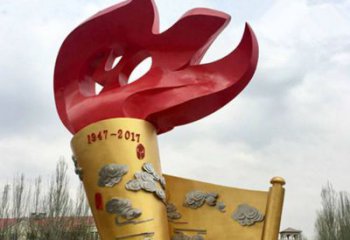 大型商場火苗雕塑