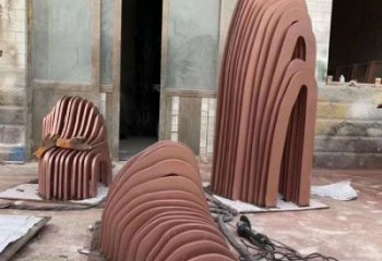 彩鋼假山雕塑，鐵藝文化雕塑，鑄造制作