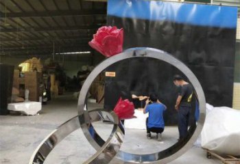 鉆戒雕塑通用，花園小品，廣場景觀鉆戒雕塑優價