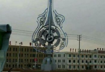 小提琴雕塑定價，街景小品，不銹鋼小提琴雕塑批發