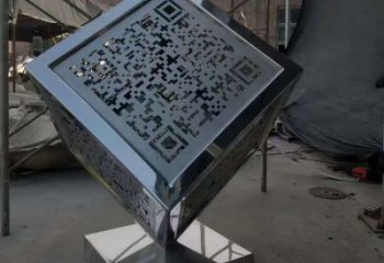 商業街立方體雕塑