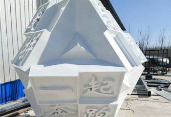 魔方雕塑訂做通用，美陳雕塑，廣場字體魔方雕塑優選
