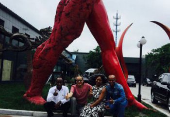 人字雕塑廠，白鋼構(gòu)件，彩色不銹鋼人字雕塑觀賞型