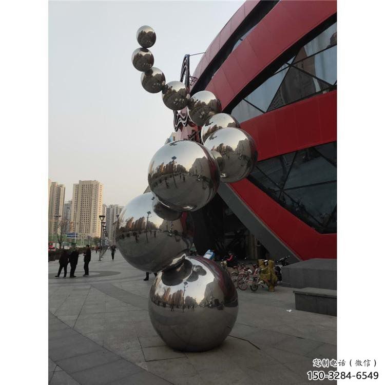 分子球雕塑訂做，景觀雕塑，不銹鋼分子球雕塑提供