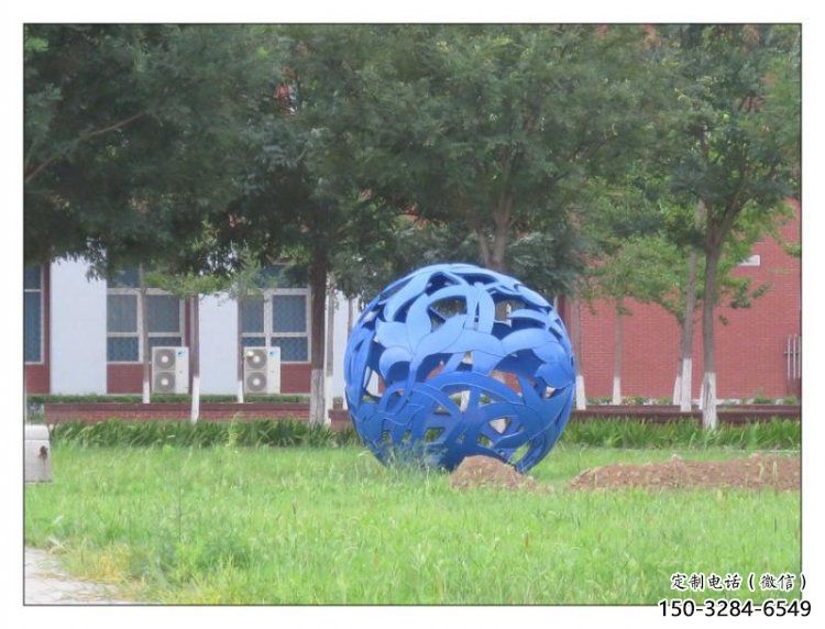 花紋球雕塑選用，酒店擺件，不銹鋼花紋球雕塑工廠