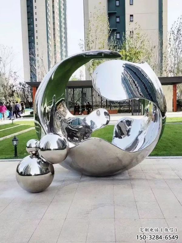 景觀球雕塑訂做，戶外雕塑，不銹鋼景觀球雕塑生產商