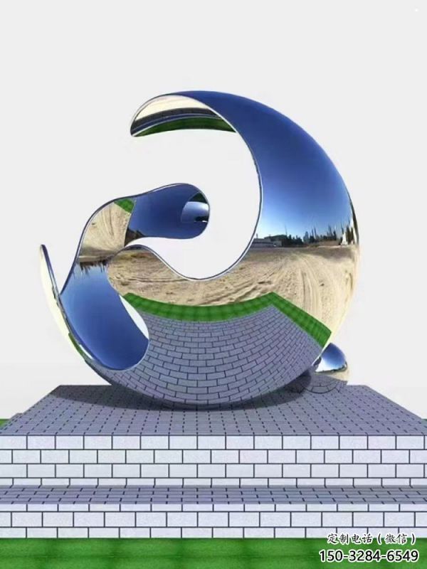 景觀球雕塑制造商，露天雕塑，不銹鋼景觀球雕塑訂做