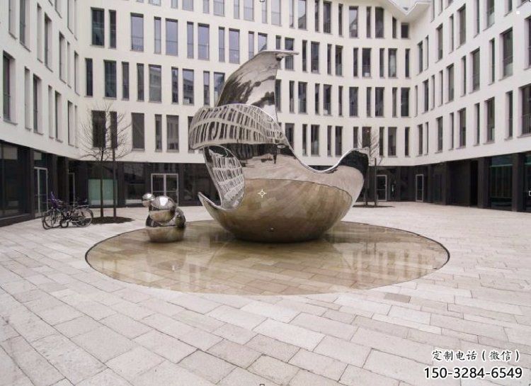 景觀球雕塑制作，景區(qū)案例，不銹鋼景觀球雕塑廠家