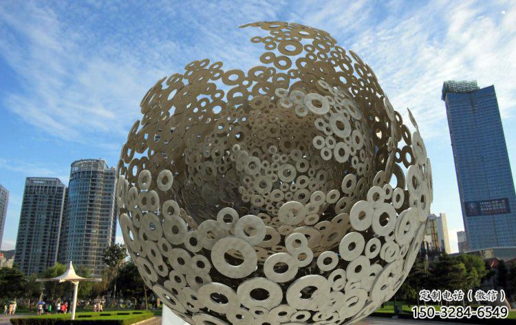 現(xiàn)代球形雕塑承接，歐式風(fēng)格，鏤空球形雕塑精選