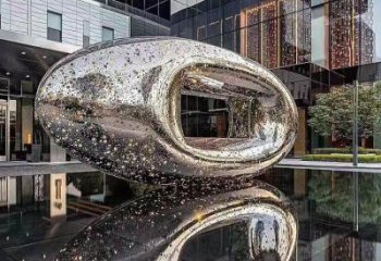 方孔球雕塑承接，戶外雕塑，不銹鋼方孔球雕塑生產(chǎn)