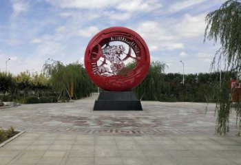 空心球雕塑廠，透雕系列，鏤空空心球雕塑提供