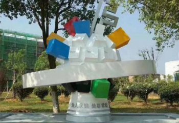 棱面球雕塑指用，景觀概念，景觀鏤空棱面球雕塑制作