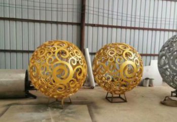 燈光球雕塑制作，美陳雕塑，不銹鋼燈光球雕塑優(yōu)選