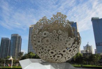 景觀球形雕塑供需，廣場(chǎng)雕塑，廣場(chǎng)鏤空球形雕塑選用