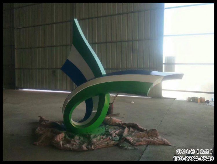絲帶雕塑承接，鍛造工藝，不銹鋼絲帶雕塑訂做