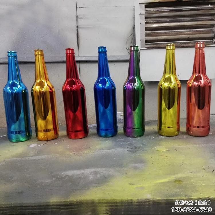 啤酒瓶雕塑供求，村標概念，玻璃鋼啤酒瓶雕塑制作承接