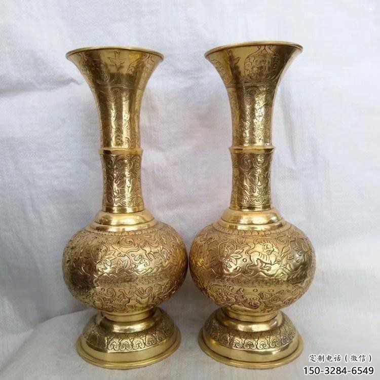 花瓶雕塑選定，拉絲工藝，景觀銅花瓶雕塑預定