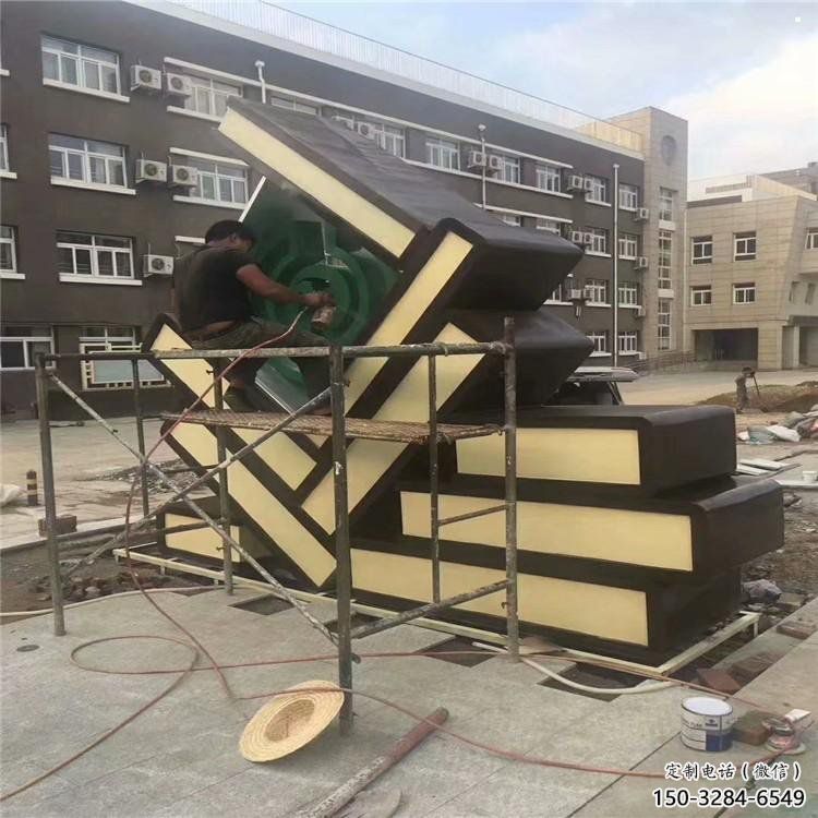 疊書雕塑展品，景觀概念，不銹鋼疊書雕塑優(yōu)選