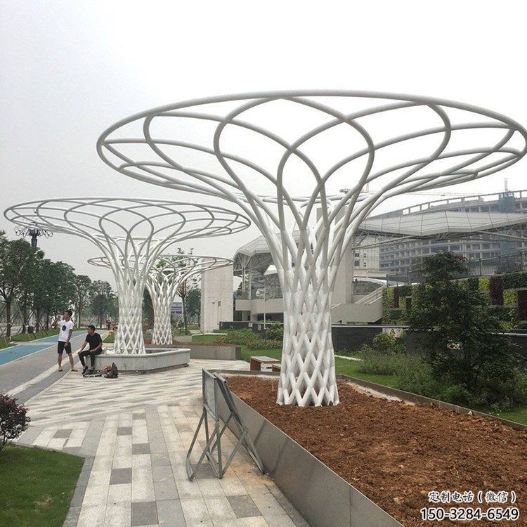 遮陽樹雕塑生產，中式工藝，鏤空遮陽樹雕塑精品