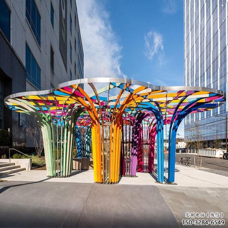 燈光樹雕塑精選，中式工藝，園林燈光蘑菇樹雕塑生產