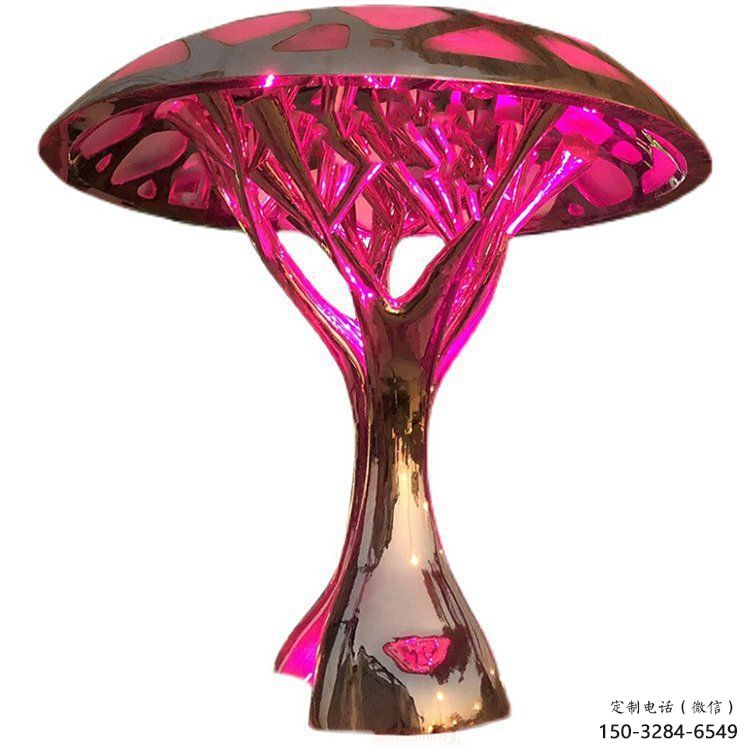 燈光樹雕塑通用，街頭雕塑，創(chuàng)意燈光蘑菇樹雕塑標(biāo)準(zhǔn)
