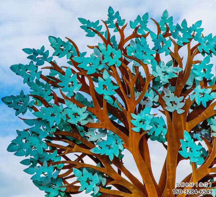 傘樹雕塑制作，村標概念，城市鏤空傘樹雕塑承接