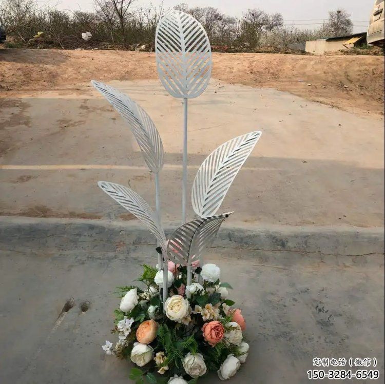芭蕉葉雕塑供求，美陳雕塑，不銹鋼芭蕉葉雕塑制造
