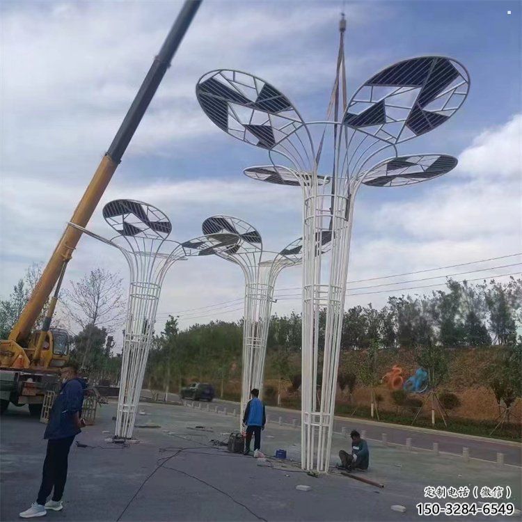 芭蕉葉雕塑精選，景區雕塑，不銹鋼芭蕉葉雕塑提供