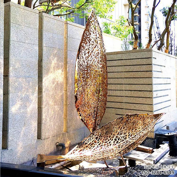 燈光樹雕塑常用，酒店擺件，燈光樹葉雕塑廠家