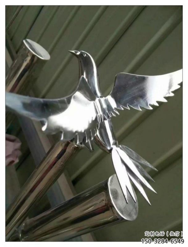 竹葉雕塑制作，景觀雕塑，鏡面不銹鋼竹葉雕塑承接