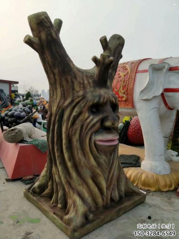 仿真樹雕塑優選，小區擺件，玻璃鋼仿真樹雕塑生產商