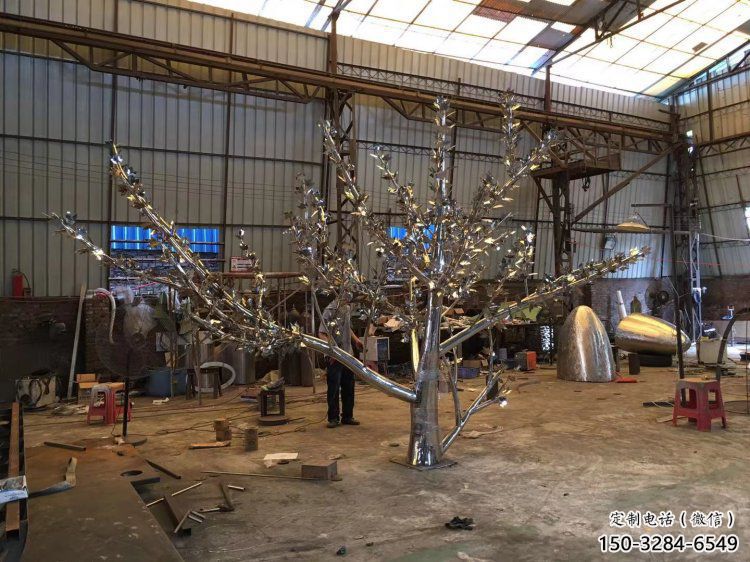 楓樹雕塑優選，街頭藝術，不銹鋼楓樹雕塑精選