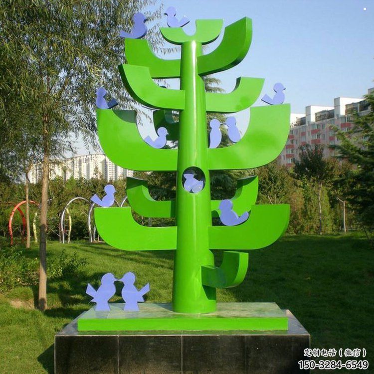 大型樹干雕塑定制，多彩藝術(shù)，不銹鋼樹干雕塑定價(jià)