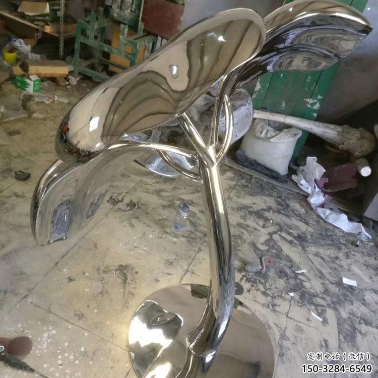 四葉草雕塑精選，景區雕塑，不銹鋼四葉草雕塑工程