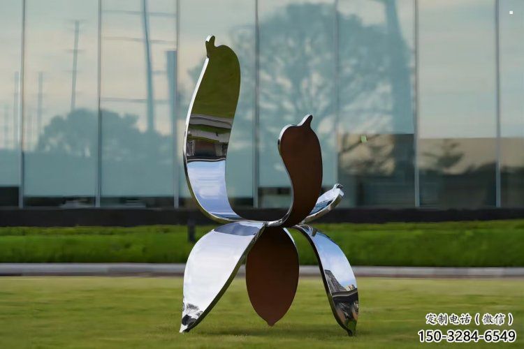 四葉草雕塑通用，廣場雕塑，不銹鋼四葉草雕塑制作