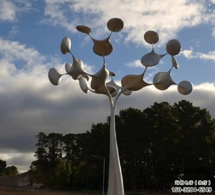 發財樹雕塑訂做，多彩藝術，不銹鋼發財樹雕塑制造