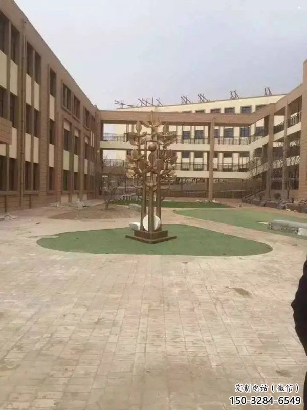 發(fā)財(cái)樹雕塑供應(yīng)，靜態(tài)雕塑，不銹鋼發(fā)財(cái)樹雕塑定制